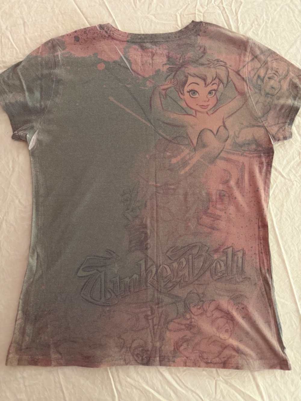 Vintage Disney Store Tinkerbell Limited Edition tshirt Women Slim Fit Size L - Picture 3 of 11